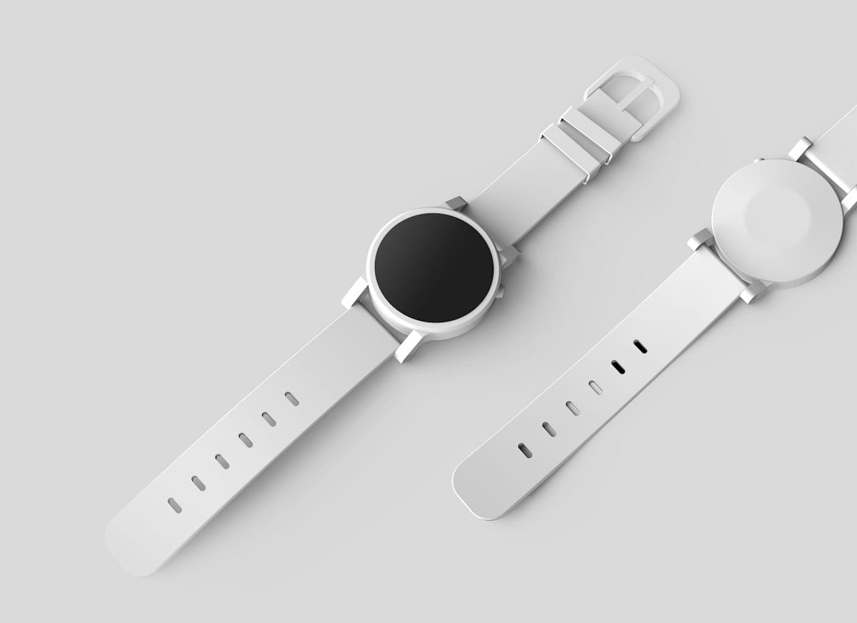 Smartwatch z białym paskiem — nowy — Zdjęcie 1